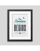 The adventure begins Framed poster